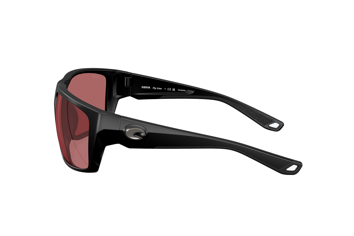 COSTA DEL MAR Fly Line Matte Black Frame with Rose Lenses